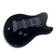 6/8 black razor ebony musical note Limited & Numbered Guitar Editon - Image 1363