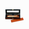 Deluxe elm burl box for 1 straight razor