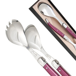 Laguiole Salad Set fuchsia color