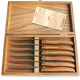 Laguiole steak knives olive wood full handle - Image 2284