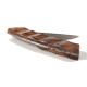 Liner lock thiers walnut handle, damascus blade - Image 528