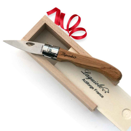 Oyster Laguiole knife with wood pencil case - Image 2352