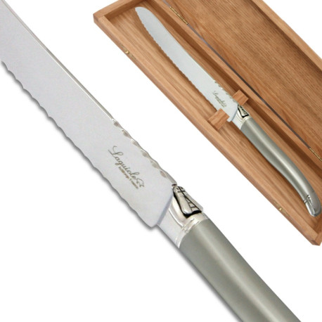 Prestige Range Laguiole bread knife - Sandblasted finish - Image 773