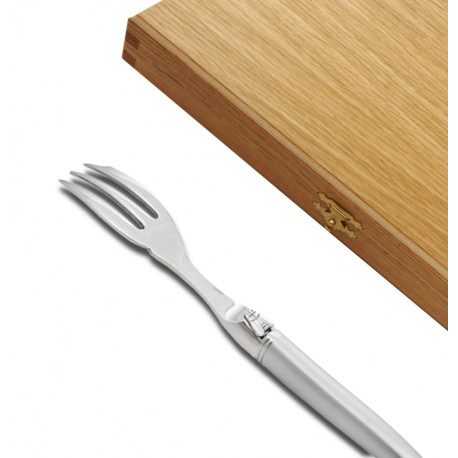 Prestige range Laguiole Cake forks sandblasted finish - Image 804