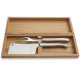 Prestige range Laguiole cheese set sandblasted finish - Image 2175