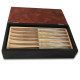 Set 6 Thiers steak knives with white Plexiglas handle - Image 1533