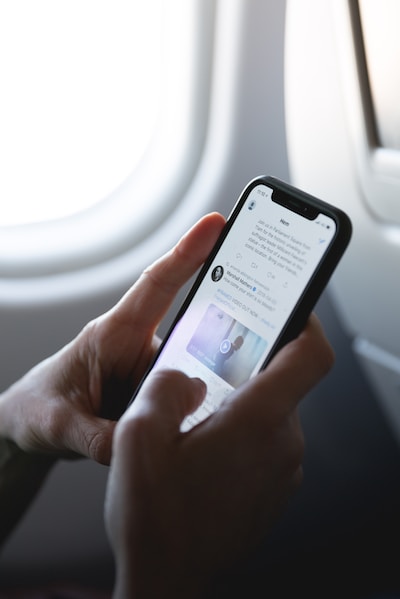  A person is using a smartphone.