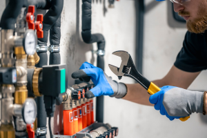 man working on preventative maintenance